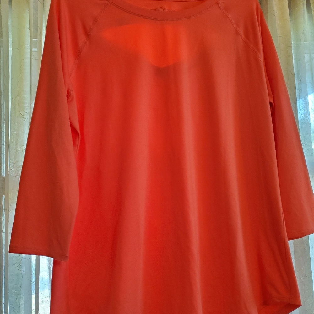C-Active Orange Blouse size L